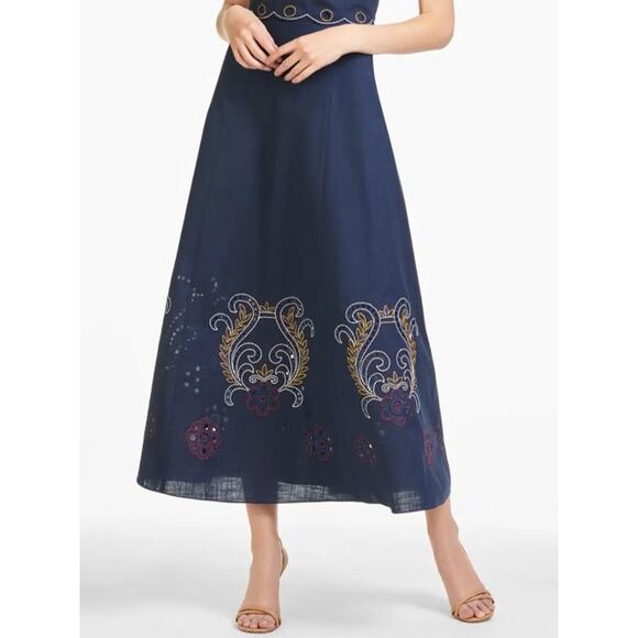 #53bk- SACHIN & BABI- NWT- Colleen Skirt In Midnight Sz:10 Ret$495 - Picture 3 of 6